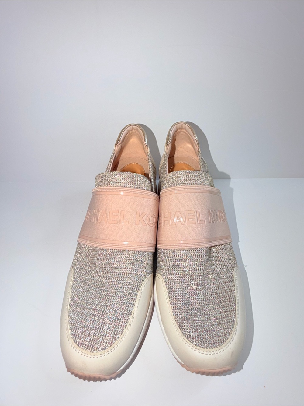 Michael Kors Blush Knit Slip-On Sneakers